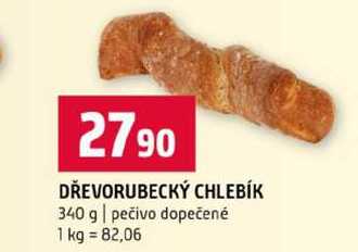 DŘEVORUBECKÝ CHLEBÍK 340 g pečivo dopečené