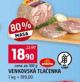 VENKOVSKÁ TLAČENKA 100g