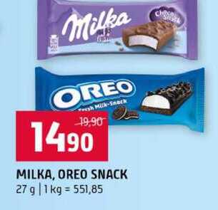MILKA, OREO SNACK 27 g 