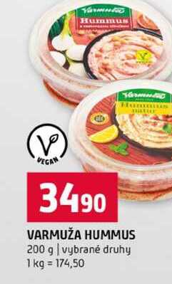 VARMUŽA HUMMUS 200 g vybrané druhy