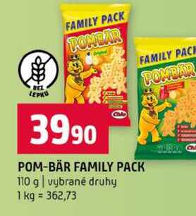 POM-BÄR FAMILY PACK 110 g vybrané druhy 