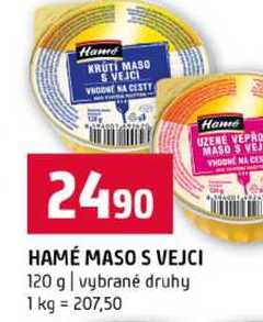HAMÉ MASO S VEJCI 120 g vybrané druhy