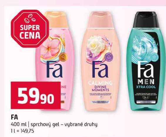 Fa 400 ml sprchový gel vybrané druhy Terno