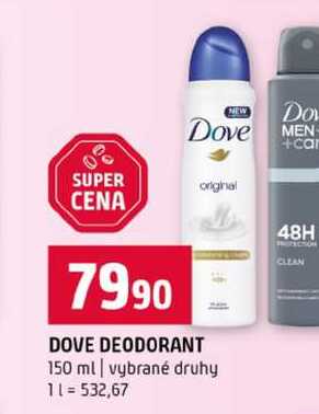 DOVE DEODORANT 150 ml vybrané druhy Terno