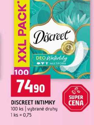 DISCREET INTIMKY 100 ks vybrané druhy Terno