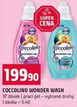 COCCOLINO WONDER WASH 37 dávek prací gel vybrané druhy Terno