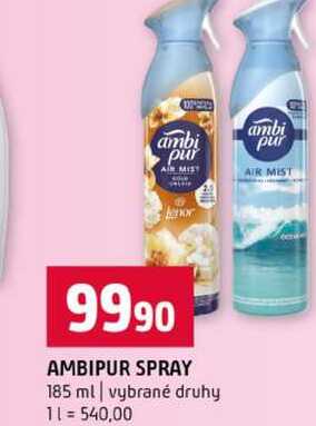 AMBIPUR SPRAY 185 ml vybrané druhy