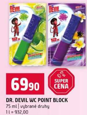 DR. DEVIL WC POINT BLOCK 75 ml vybrané druhy Terno