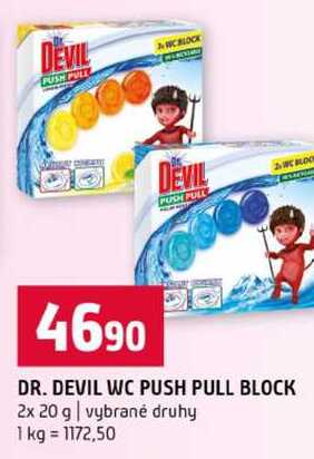 DR. DEVIL WC PUSH PULL BLOCK 2x 20 g vybrané druhy Terno