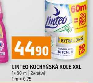 LINTEO KUCHYŇSKÁ ROLE XXL 1x 60 m 2vrstvá 