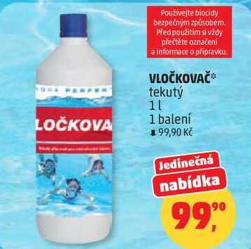 VLOČKOVAČ tekutý, 1 l, 1 balení Penny Market