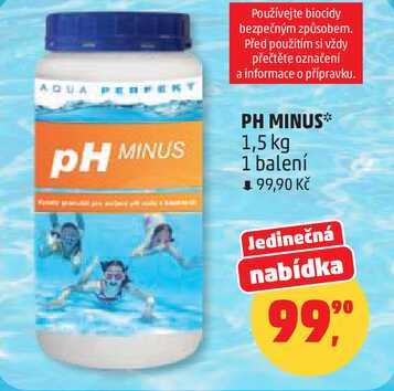 PH MINUS, 1,5 kg, 1 balení Penny Market