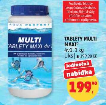 TABLETY MULTI MAXI, 4v1, 1 kg, 1 ks 