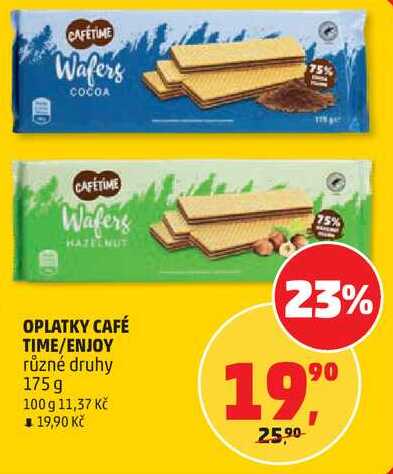 OPLATKY CAFÉ TIME/ENJOY různé druhy, 175g  