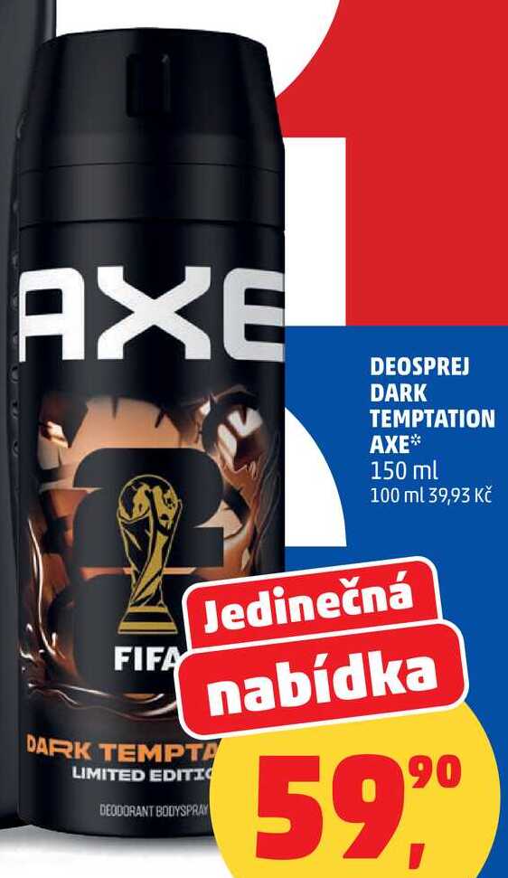 AXE DEOSPREJ DARK TEMPTATION AXE, 150 ml Penny Market