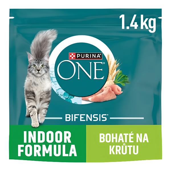 Purina ONE Bifensis Indoor granule pro kočky, krůta