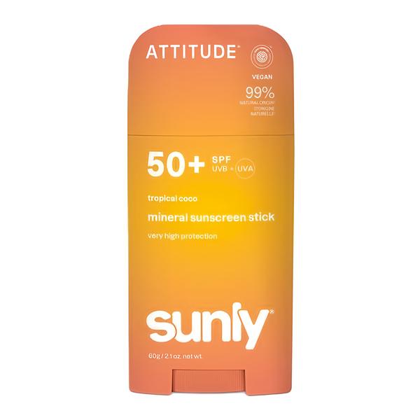 Attitude Minerální opalovací krém Sunly SPF 50 s vůní tropického kokosu Košík.cz
