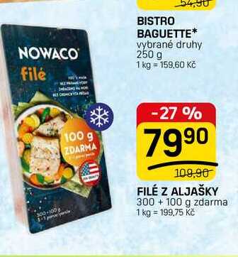 FILÉ Z ALJAŠKY 300 +100 g zdarma