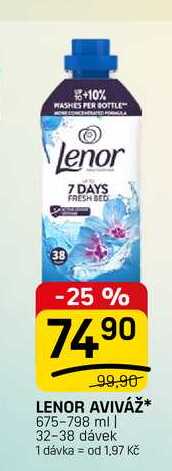 LENOR AVIVÁŽ✶ 675-798 ml | 32-38 dávek FLOP TOP