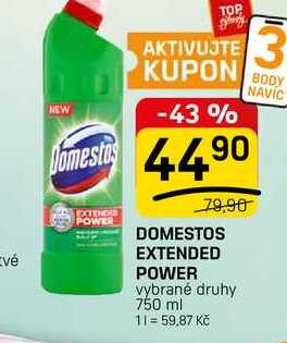 DOMESTOS EXTENDED POWER vybrané druhy 750 ml