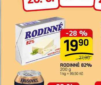 RODINNÉ 82% 200 g