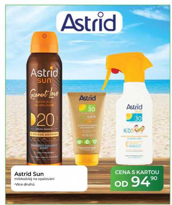 Astrid Sun mléko/olej na opalování Tamda Foods