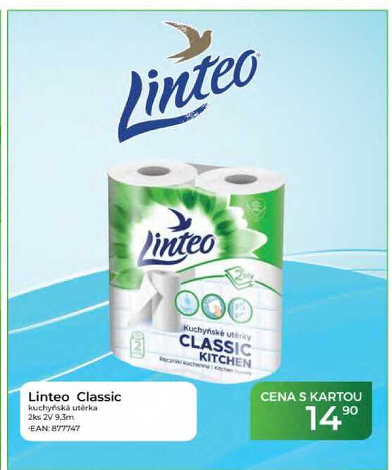 Linteo Classic kuchyňská utěrka 2ks 2V 9,3m Tamda Foods