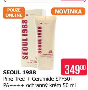 SEOUL 1988 Pine Tree Ceramide SPF50+ PA++++ ochranný krém 50 ml Teta drogerie