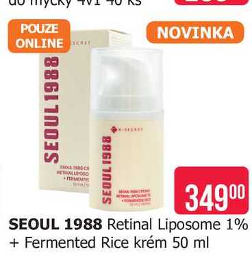SEOUL 1988 Retinal Liposome 1% + Fermented Rice krém 50 ml Teta drogerie
