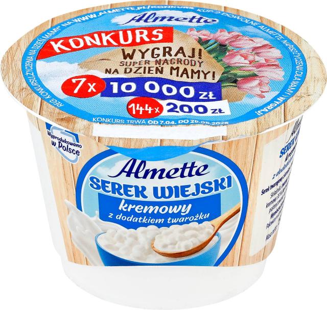 Almette Cottage krémový čerstvý měkký nezrající sýr