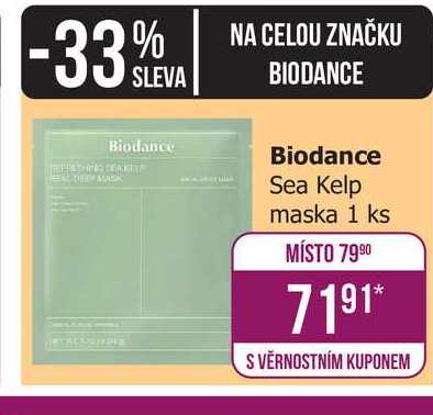 Biodance Sea Kelp maska 1 ks Teta drogerie