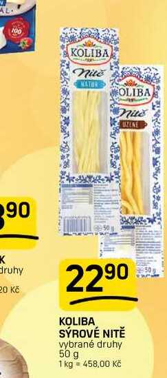 KOLIBA SÝROVÉ NITĚ vybrané druhy 50 g 