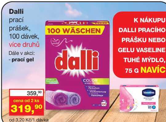 Dalli prací prášek 100 dávek Ráj drogerie