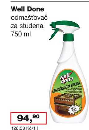 Well Done 750 ml Ráj drogerie