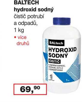 BALTECH hydroxid sodný 1 kg Ráj drogerie