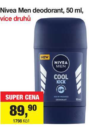 Nivea Men deodorant, 50 ml Šlak