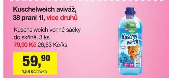 Kuschelweich aviváž, 38 praní 1 l Šlak