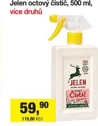 Jelen octový čistič, 500 ml Šlak