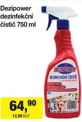 Dezipower dezinfekční čistič 750 ml Šlak
