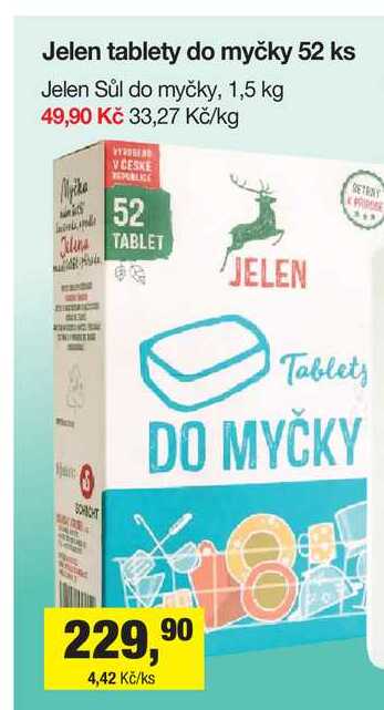 Jelen tablety do myčky 52 ks Šlak