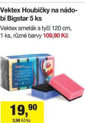 Vektex Houbičky na nádobí Bigstar 5 ks