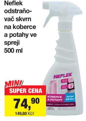 Neflek odstraňovač skvrn na koberce a potahy ve spreji 500 ml Šlak
