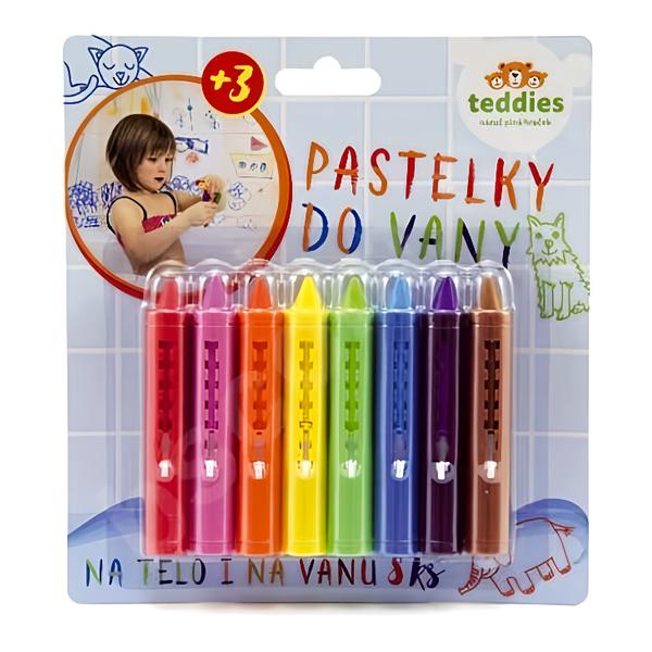 Teddies Pastelky do vany 8 ks