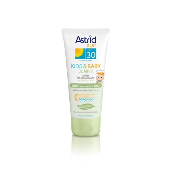 Astrid SUN Jemný dětský krém na opalování OF 30 (100% minerální filtr) Košík.cz