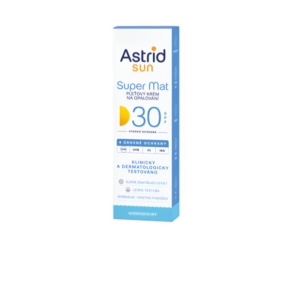 Astrid SUN Pleťový krém na opalování Super Mat SPF 30 Košík.cz