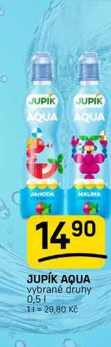 JUPÍK AQUA vybrané druhy 0,5l FLOP