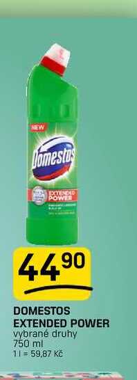 DOMESTOS EXTENDED POWER vybrané druhy 750 ml FLOP