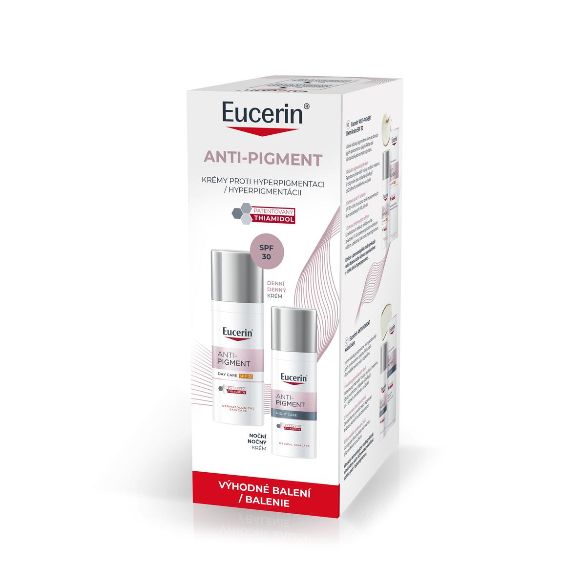 Eucerin AntiPigment denní + noční krém 2x50ml PROMO 2026 Lékárna LEMON
