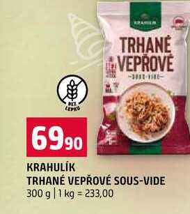 KRAHULIK TRHANÉ VEPŘOVÉ SOUS-VIDE 300 g 