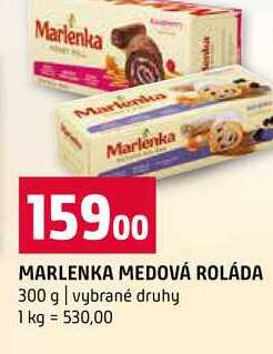 MARLENKA MEDOVÁ ROLÁDA 300 g vybrané druhy 
